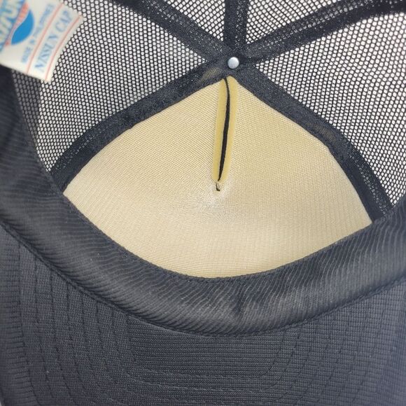 Vintage black white foam route 66 trucker mesh snapback hat - Picture 5 of 6